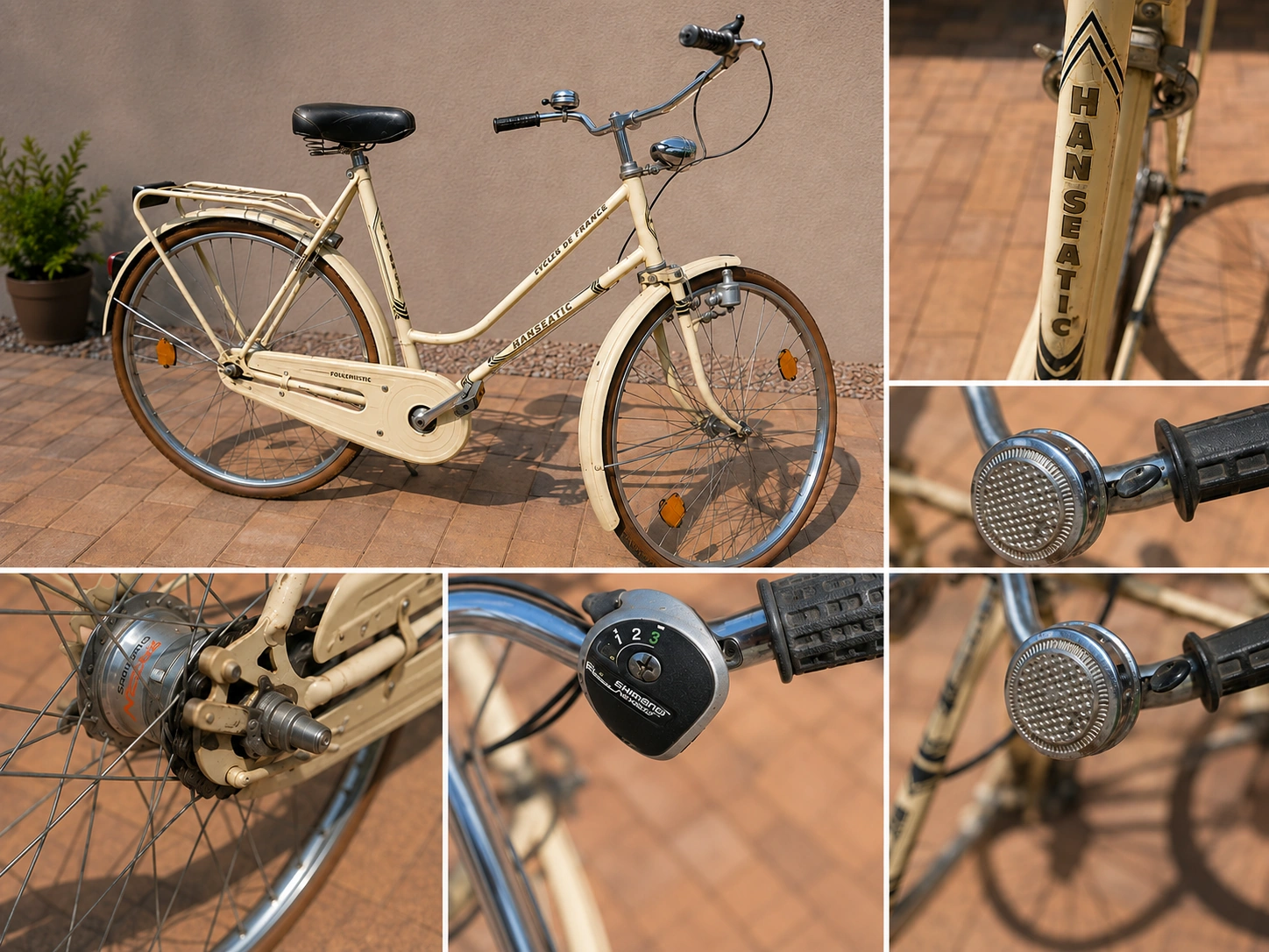 Retro mestský bicykel Hanseatic na prenájom v Nových Zámkoch